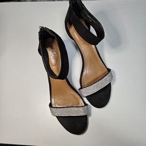 Style & Co. Black Heels with Silver Strap